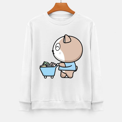 Front Patterned Long Sleeve TopHigh-Quality Outdoor