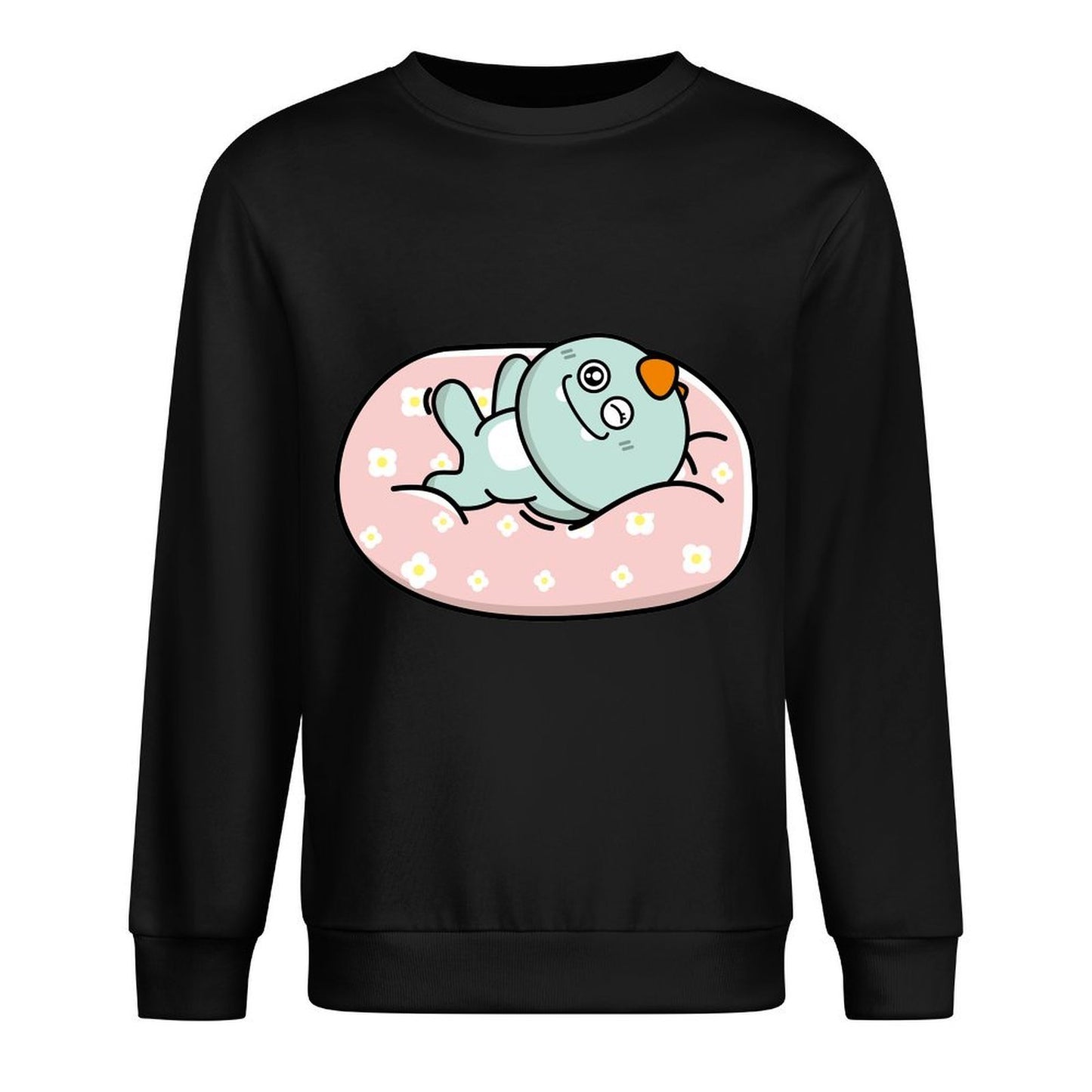 Front Patterned Long Sleeve TopNeutral YearRound