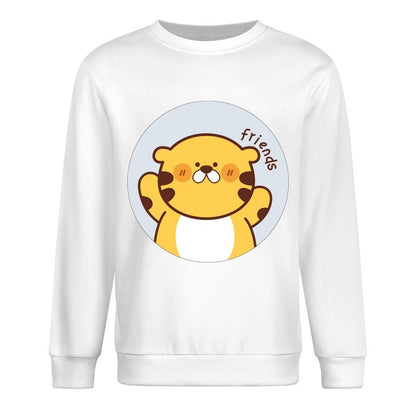 Front Patterned Long Sleeve TopCrew Neck EasyWear