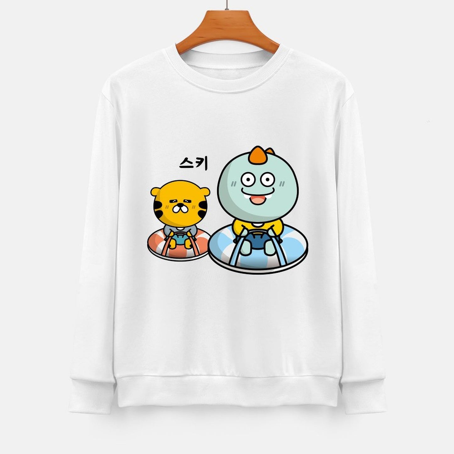 Front Patterned Long Sleeve TopPremium Lifestyle