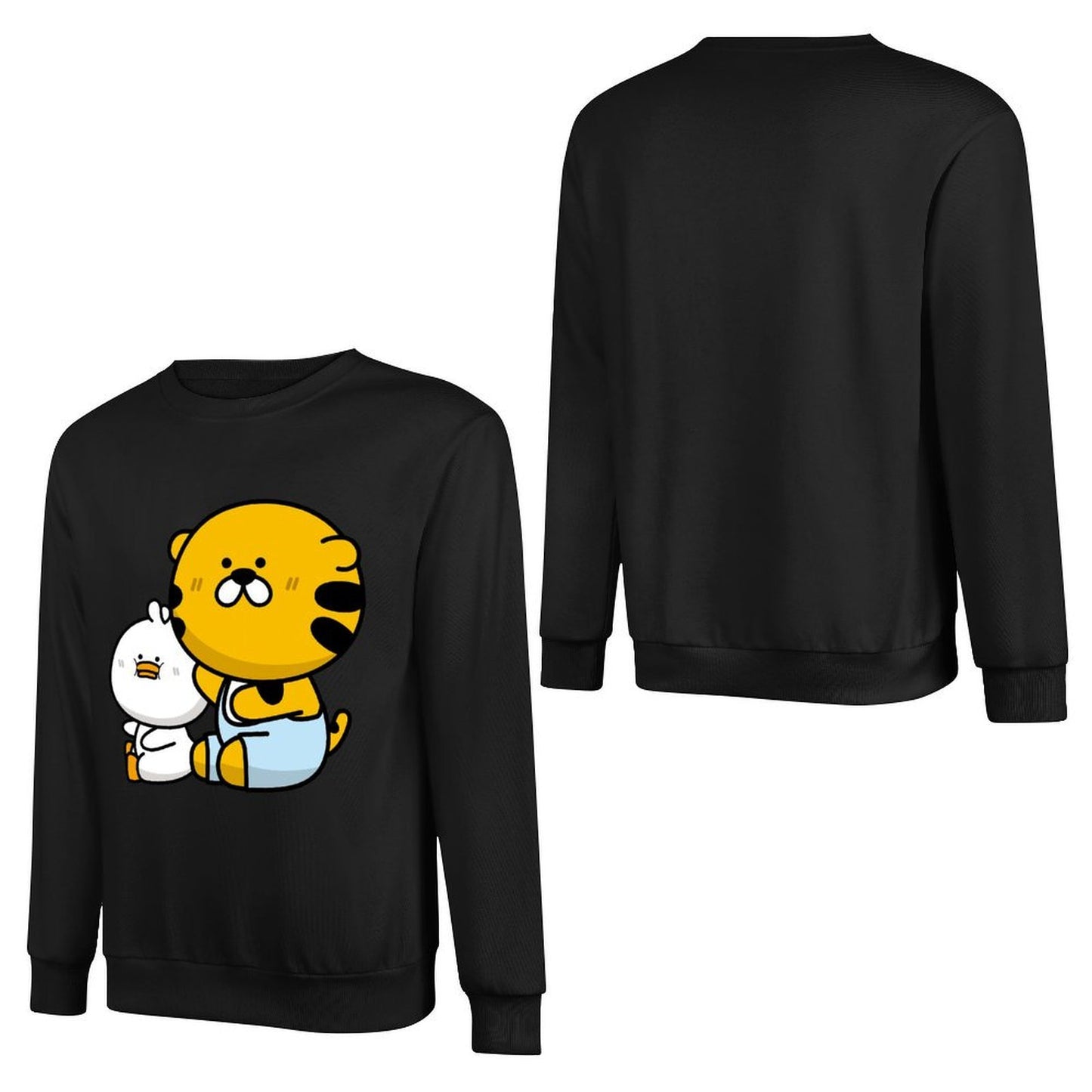 Front Patterned Long Sleeve TopIndoor Vibrant Colors