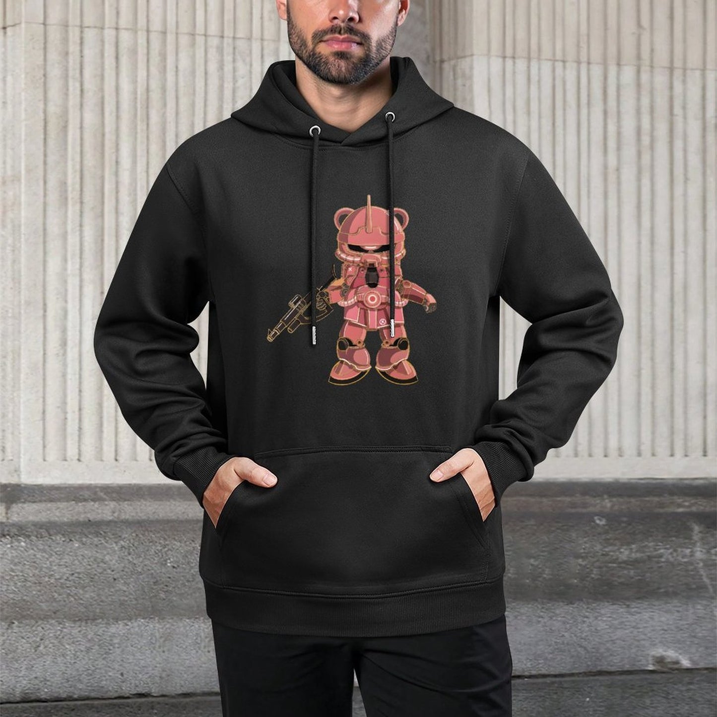 Hoodie Front PatternSolid Strong