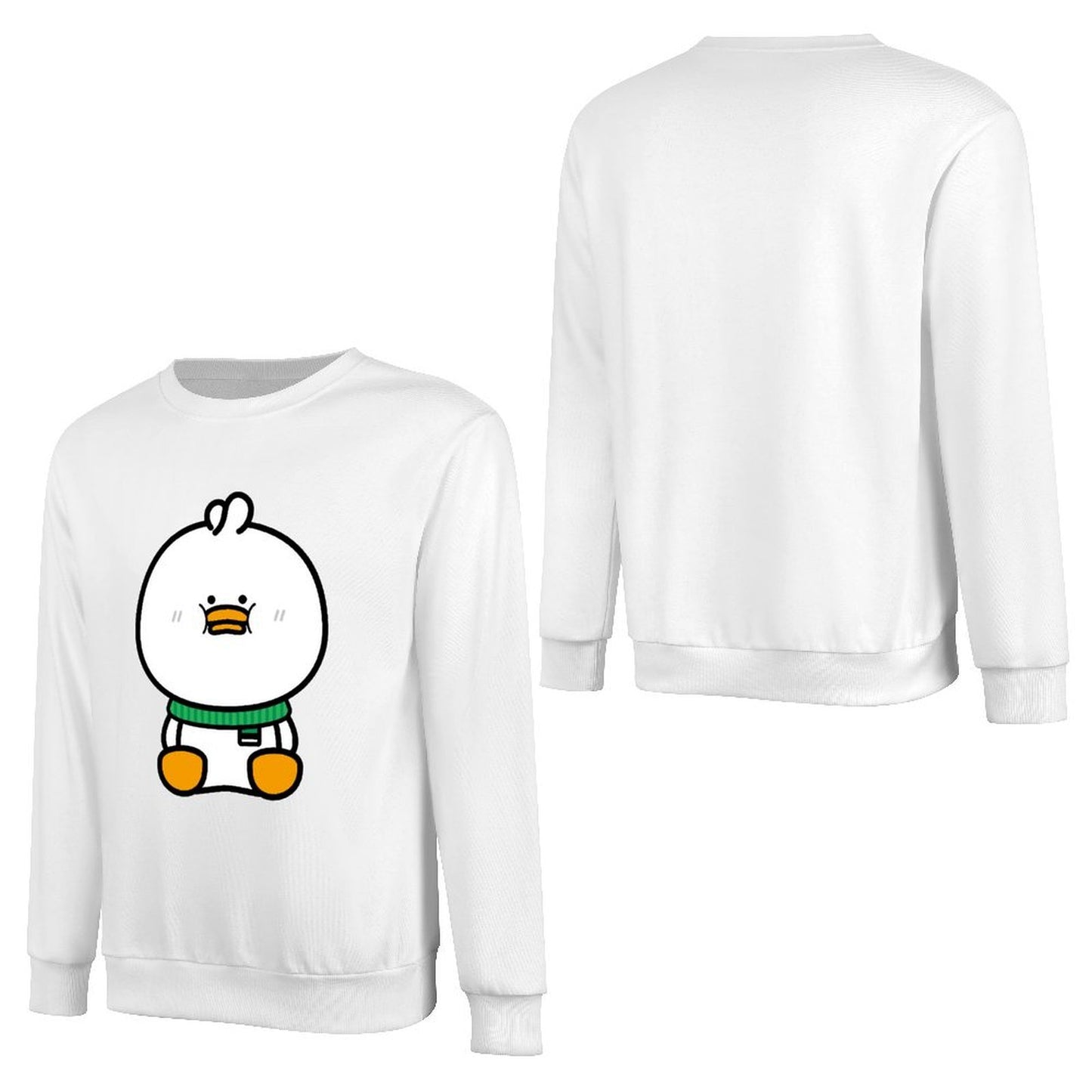 Front Patterned Long Sleeve TopCrisp Print EverydayWear