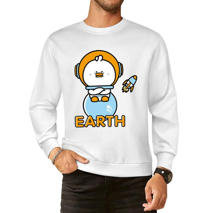 Front Patterned Long Sleeve TopClassic Fit TrueComfort