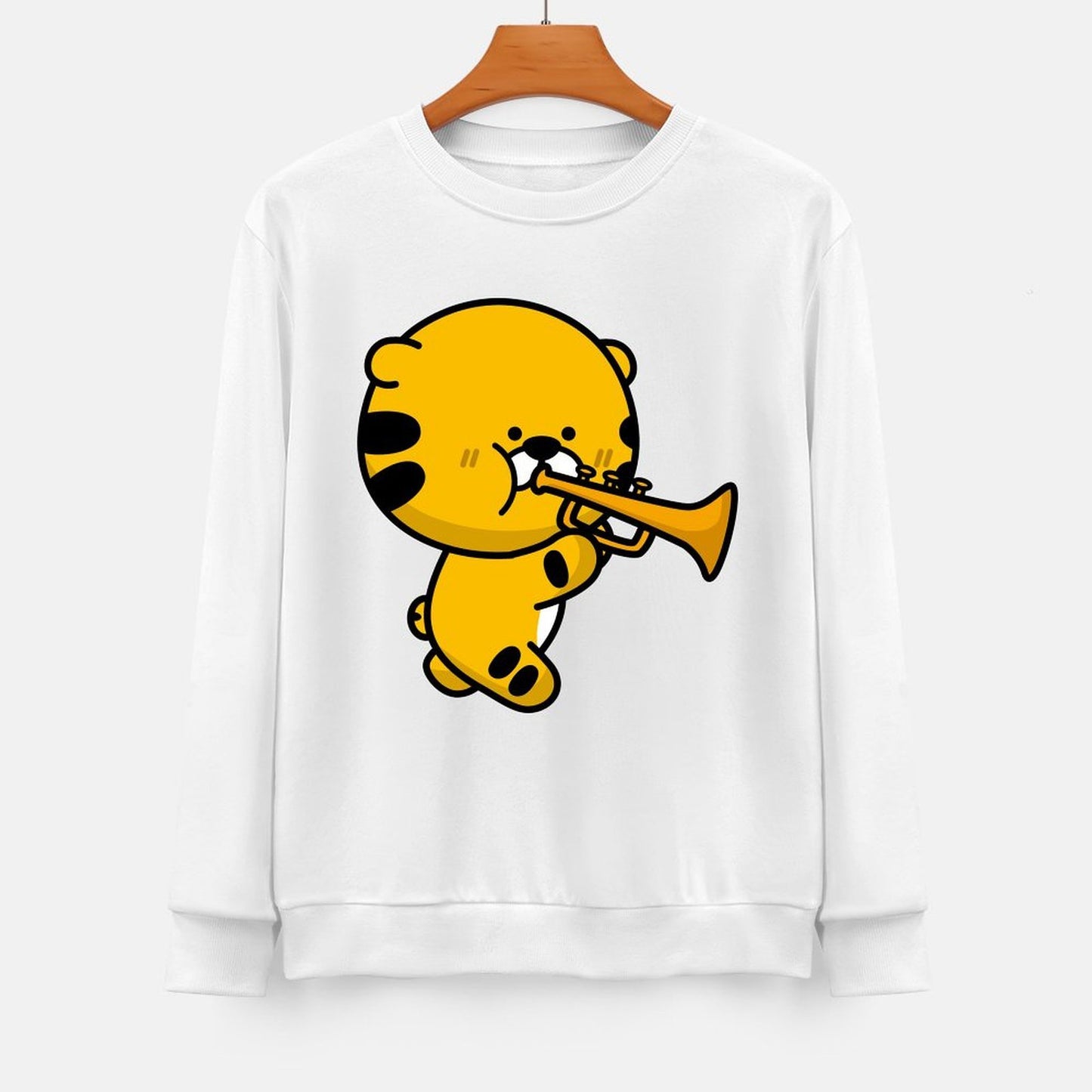 Front Patterned Long Sleeve TopModern Performance