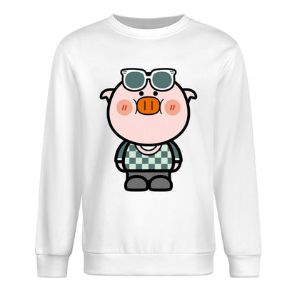 Front Patterned Long Sleeve TopPocket Tee Classic Fit