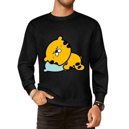 Front Patterned Long Sleeve TopSoftstyle Soft-Touch