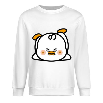 Front Patterned Long Sleeve TopClean Edges Solid