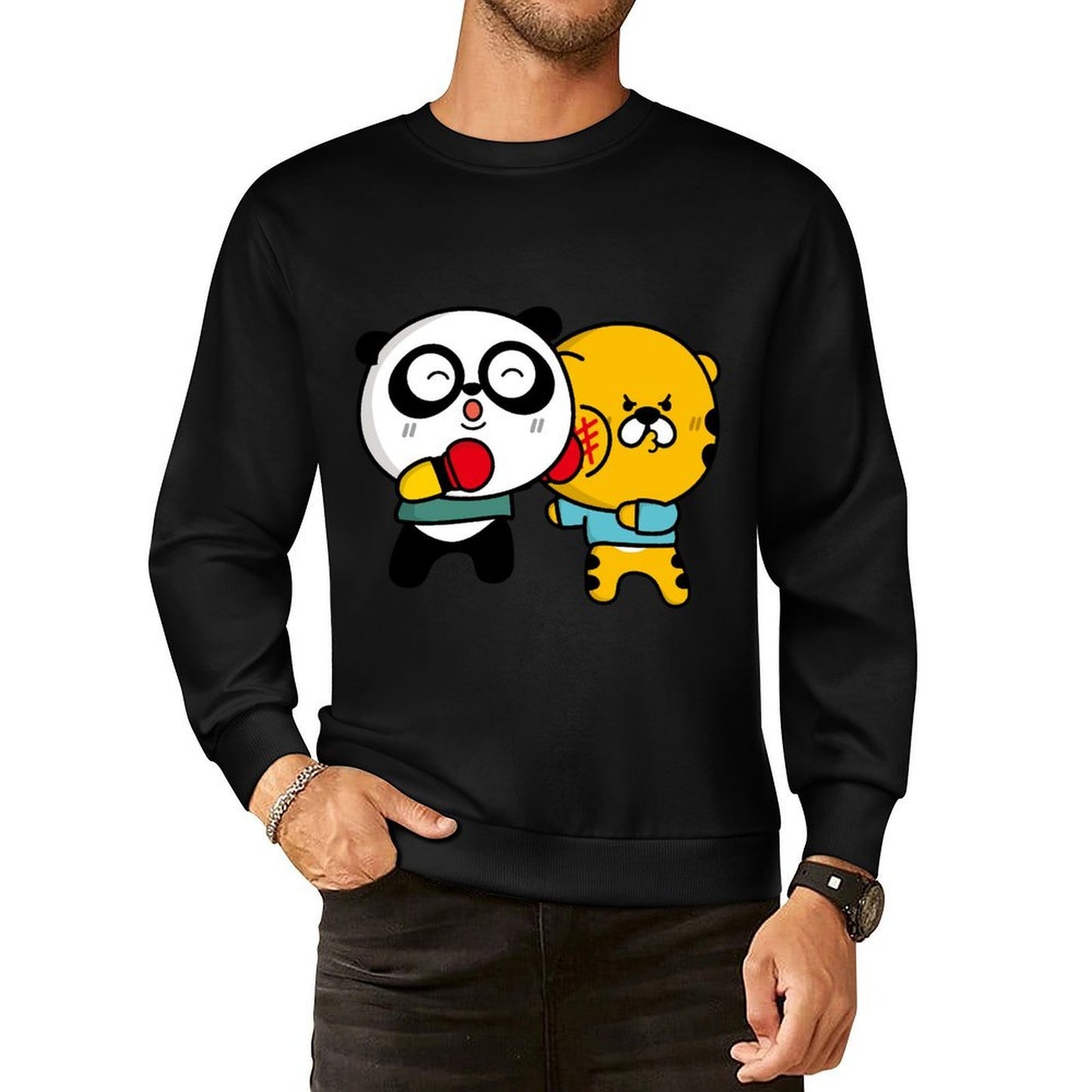 Front Patterned Long Sleeve TopEverydayTee Promotional