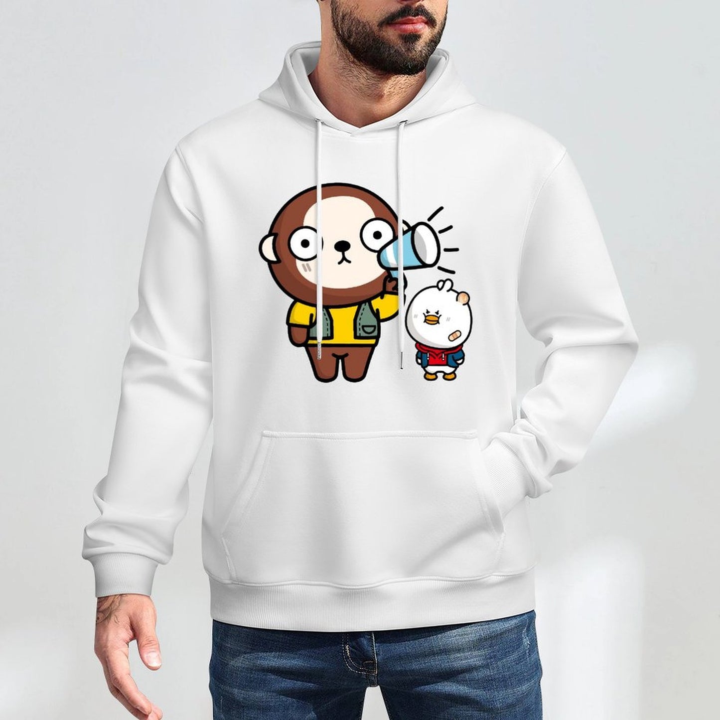 Oversized Casual Front Graphic Hoodies