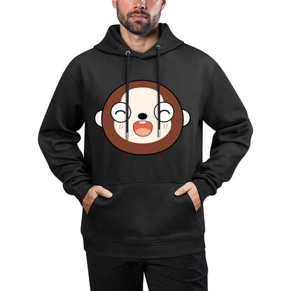 Strong Crew Neck Front Graphic Hoodies