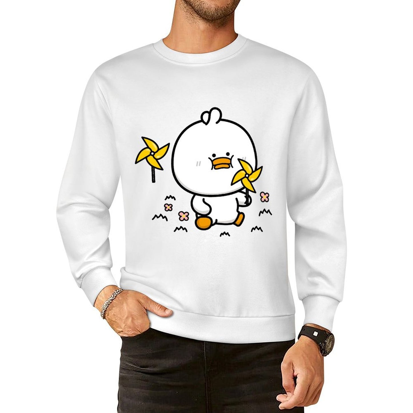 Front Patterned Long Sleeve TopPremium Finish Ultra Durable