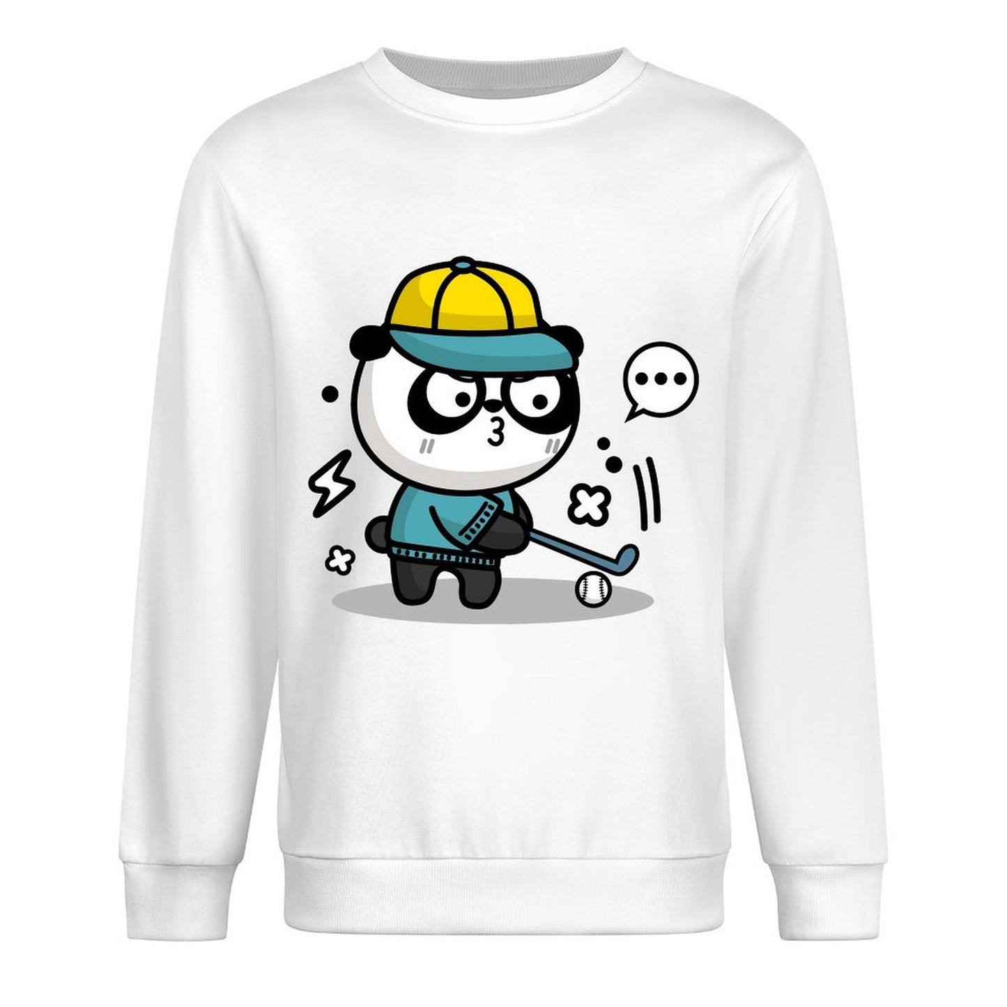 Front Patterned Long Sleeve TopRegular Batch-Printed