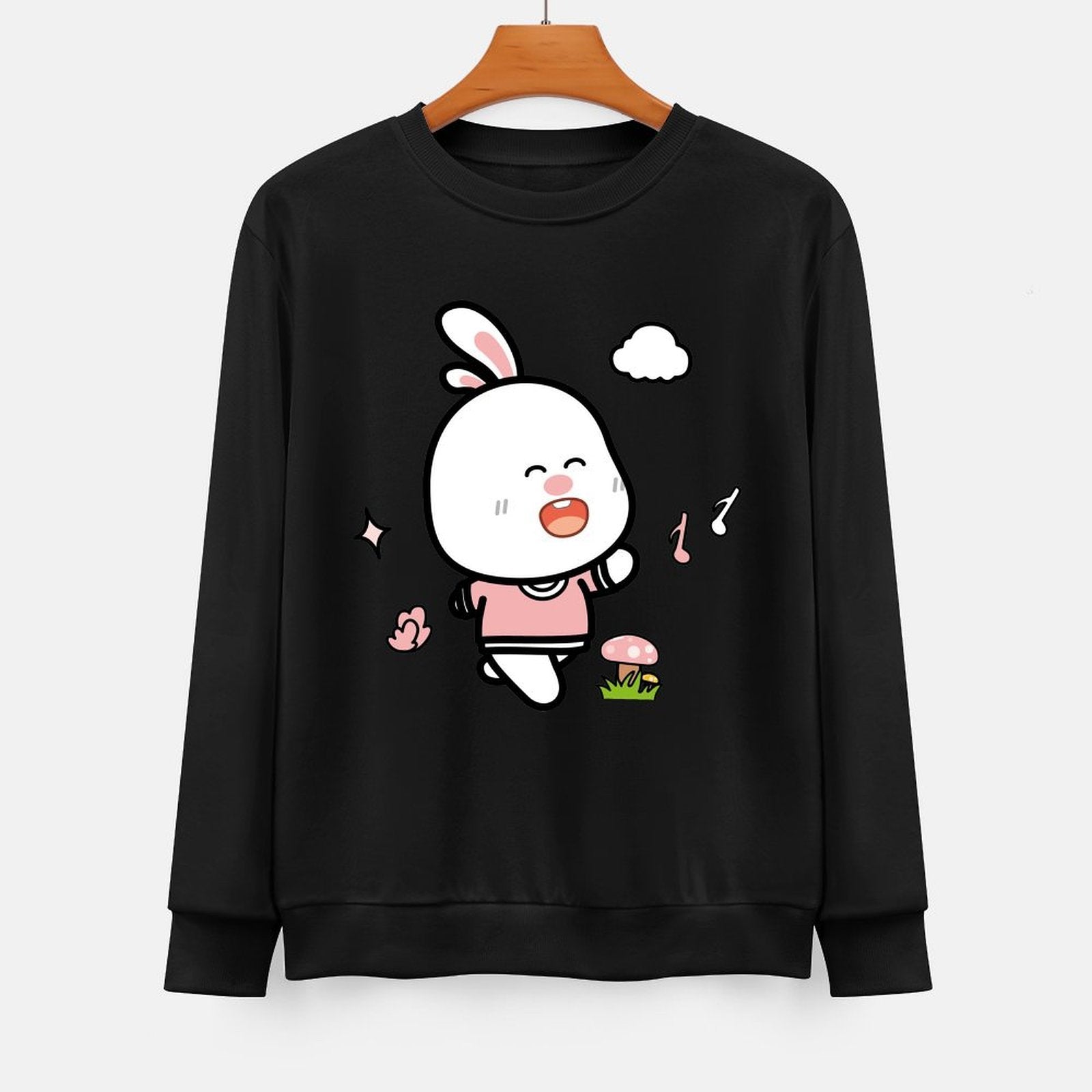  Front Patterned Long Sleeve TopSeamless Soft