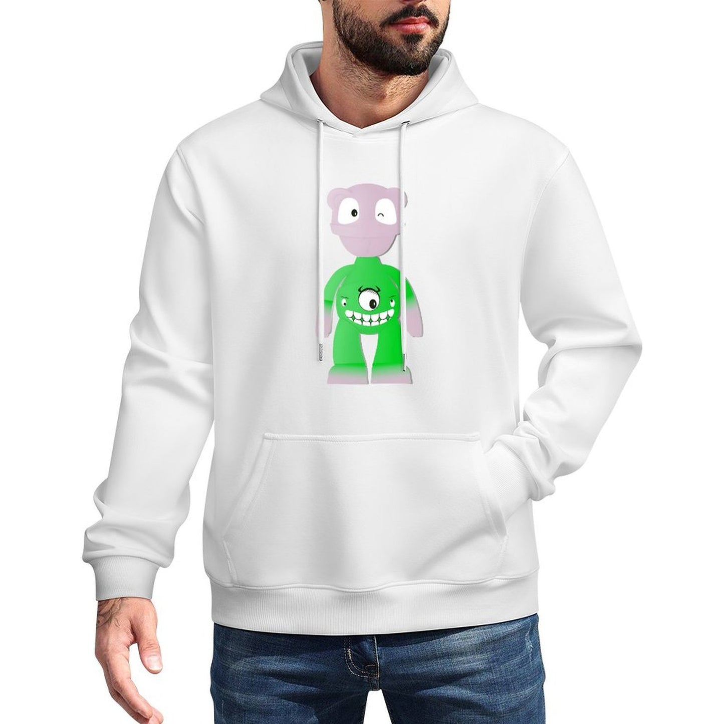 IPIB 250g Hooded Pocket Sweatshirt Front GraphicMen's Hooded  Sweatshirt6000142-3
