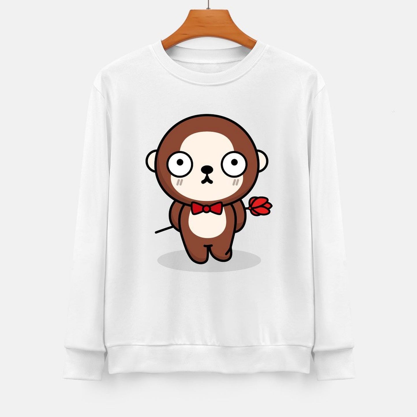 Front Patterned Long Sleeve TopEveryday EasyWear