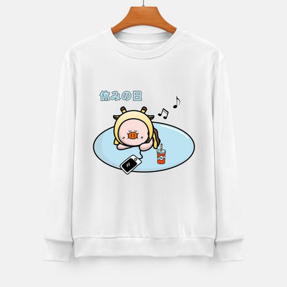 Front Patterned Long Sleeve TopFitted StreetLine