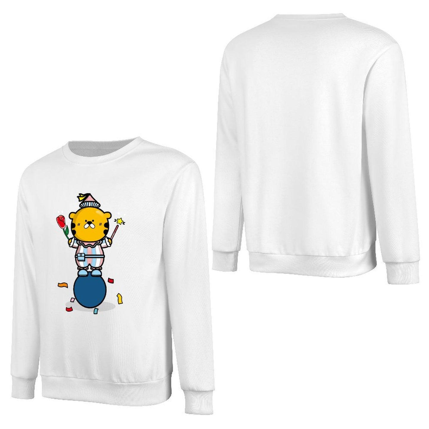 Front Patterned Long Sleeve TopEverydayWear SoftFeel