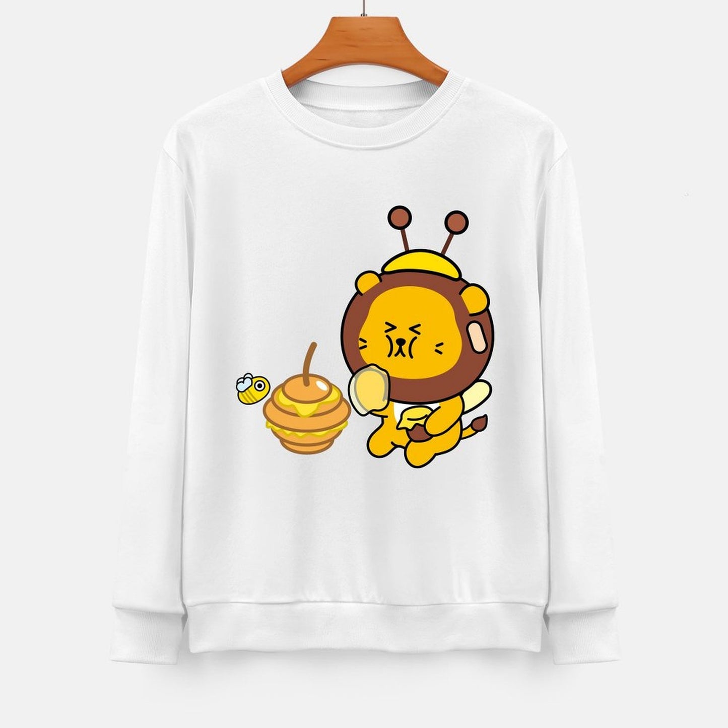 Front Patterned Long Sleeve TopSmooth Feel Neat