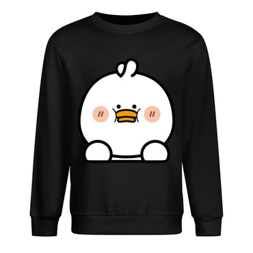 Front Patterned Long Sleeve TopTear-Resistant Unisex