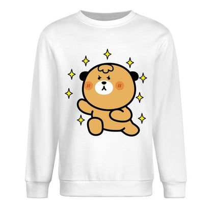 Front Patterned Long Sleeve TopSlim Fit Colorfast