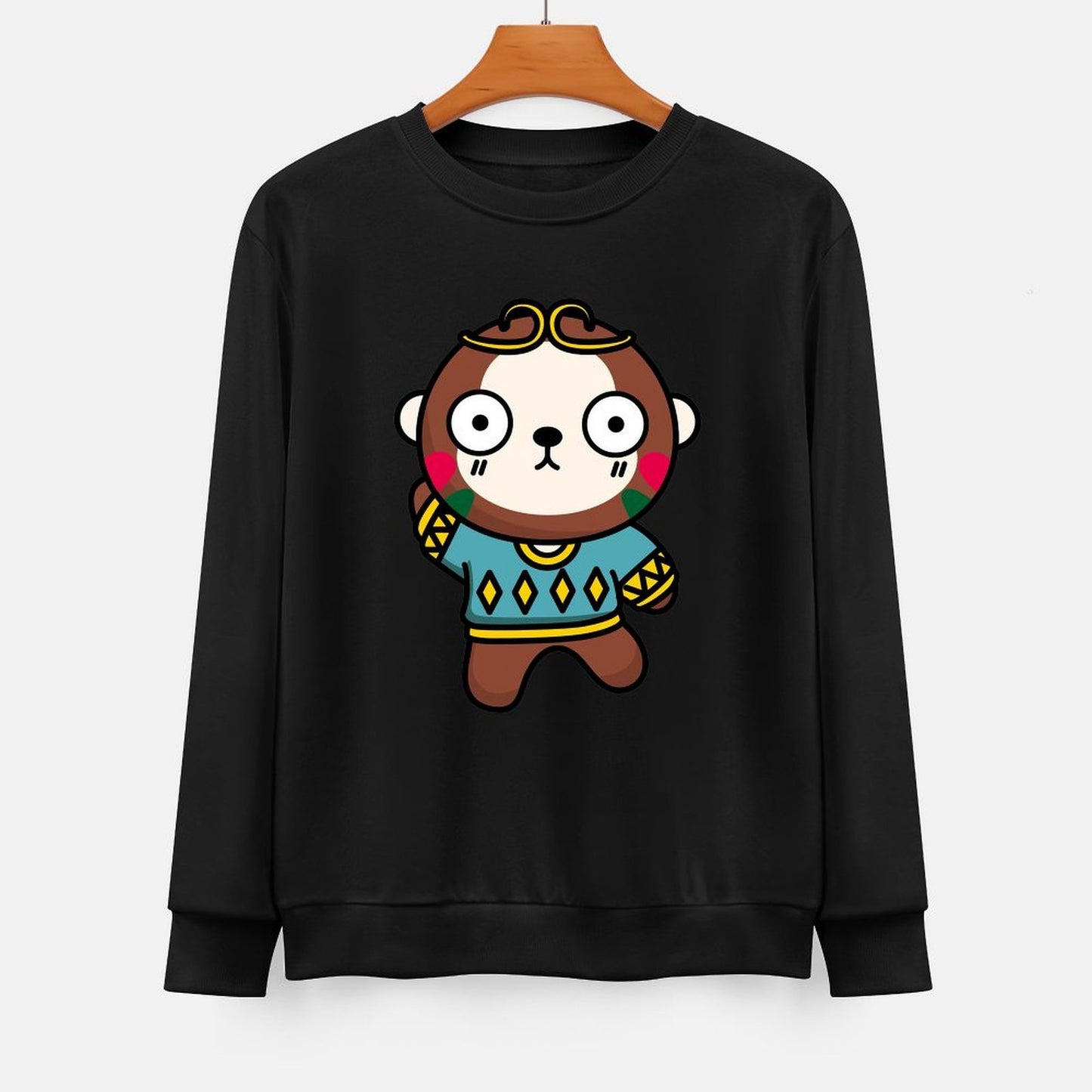  Front Patterned Long Sleeve TopStreetLine Neutral