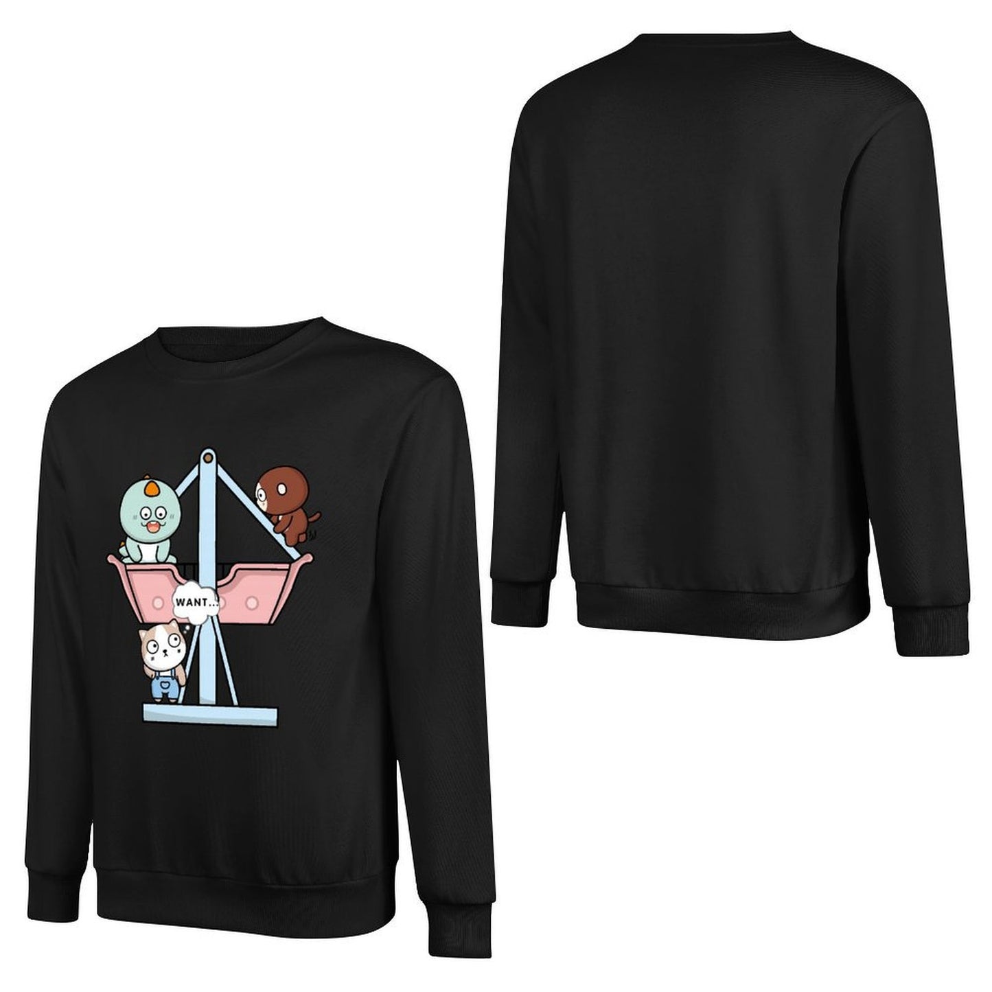 Front Patterned Long Sleeve TopClassicSeries Comfort