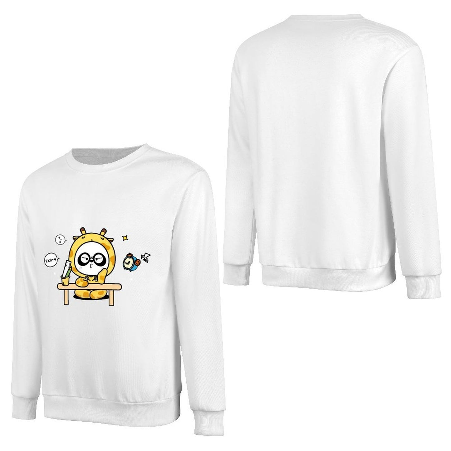 Front Patterned Long Sleeve TopDurable SmoothWear