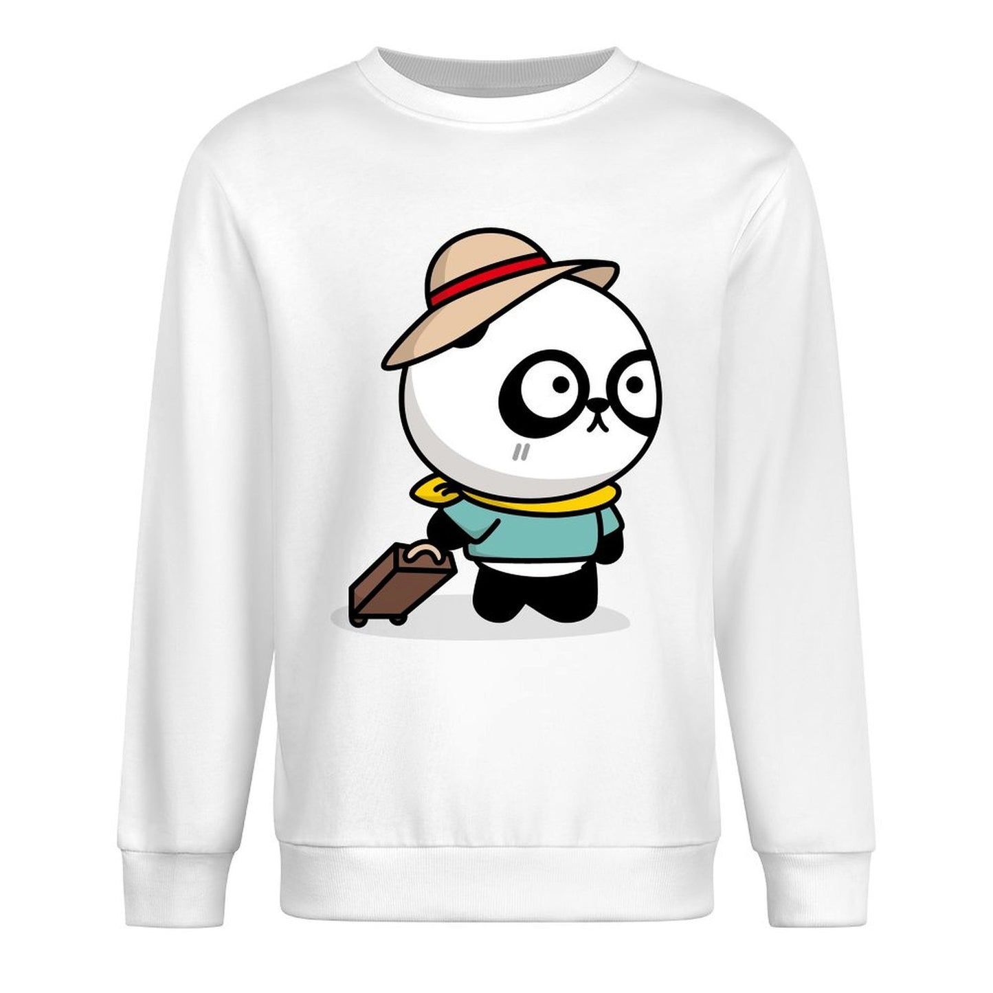 Front Patterned Long Sleeve TopCrisp Print LooseFit