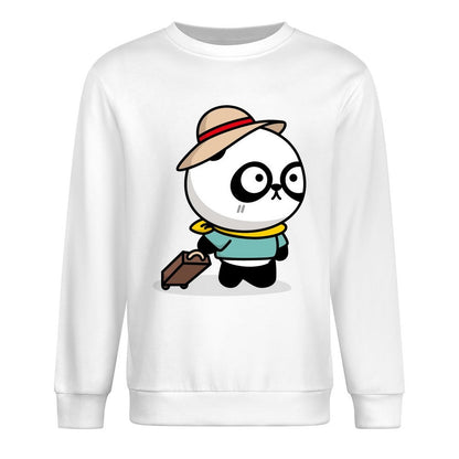 Front Patterned Long Sleeve TopCrisp Print LooseFit