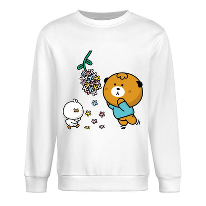 Front Patterned Long Sleeve TopStreet Essential