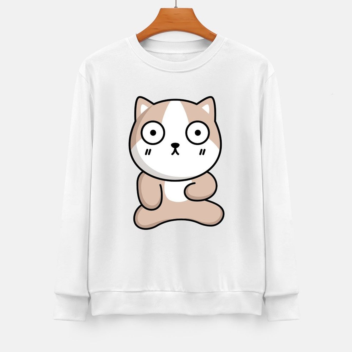 Front Patterned Long Sleeve TopColorfast YearRound