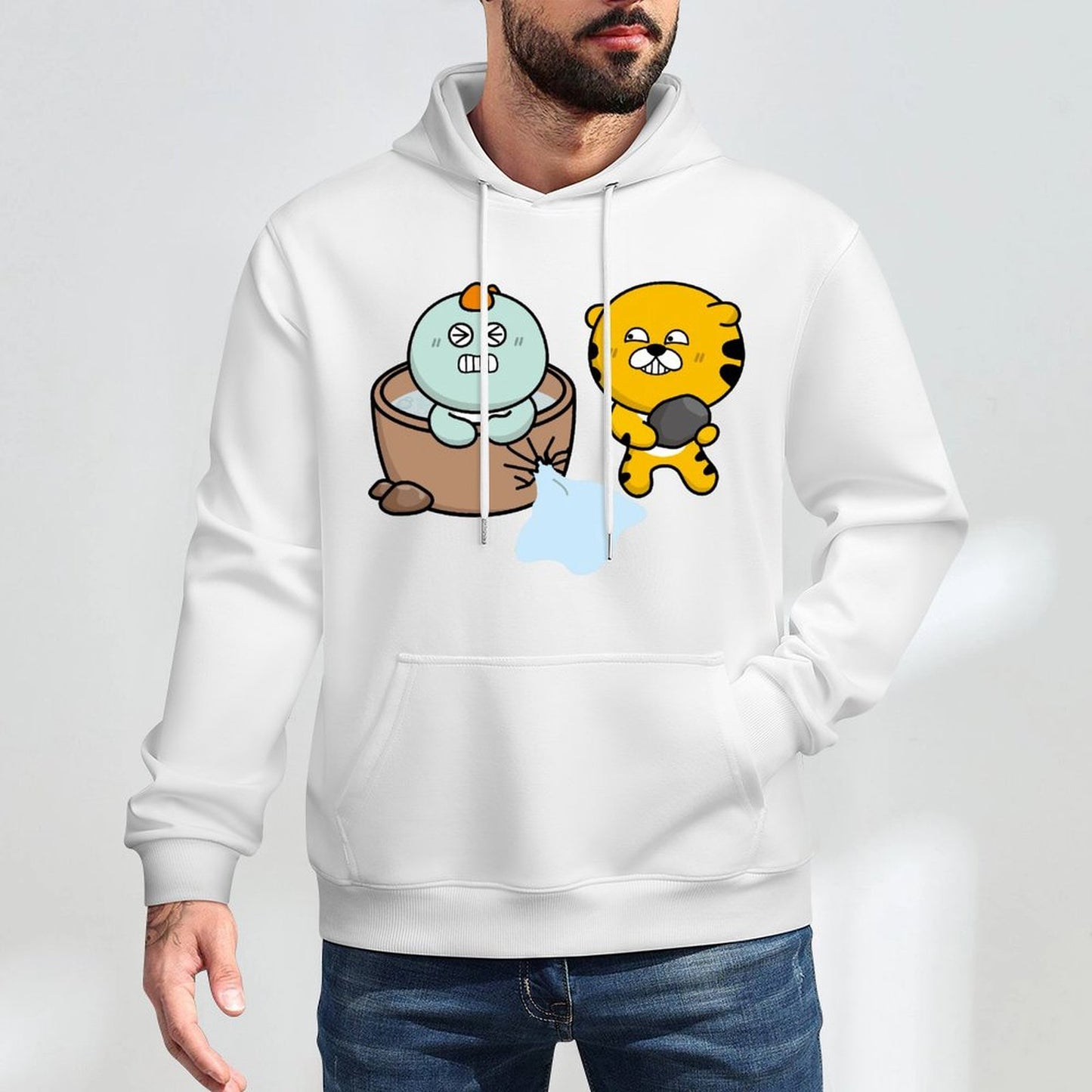 Print-Ready Lifestyle Front Graphic Hoodies