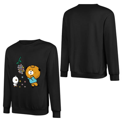 Front Patterned Long Sleeve TopStreet Essential