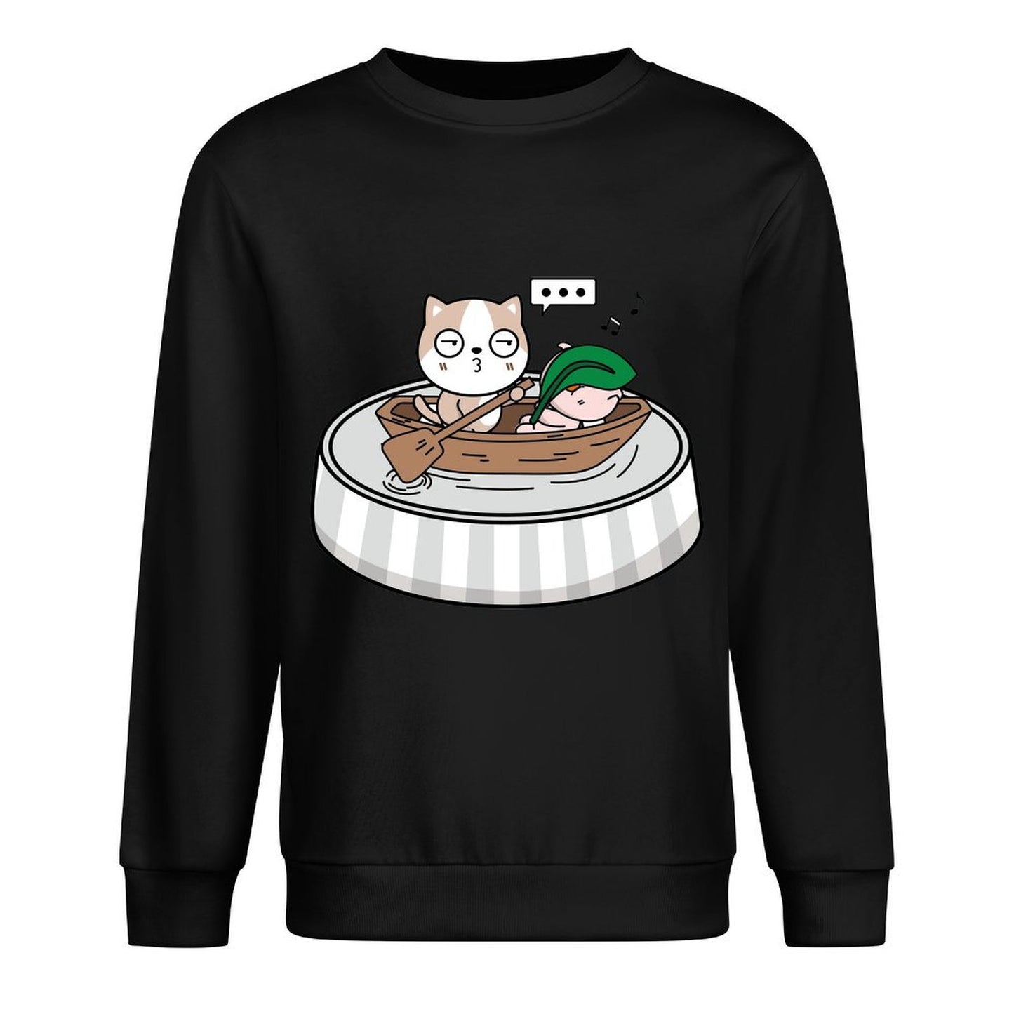 Front Patterned Long Sleeve TopWeekend Neat