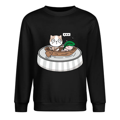 Front Patterned Long Sleeve TopWeekend Neat