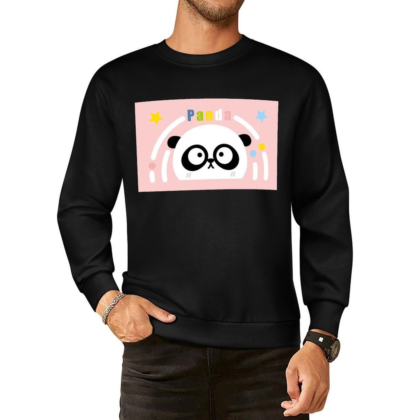 Front Patterned Long Sleeve TopStreetStyle Classic