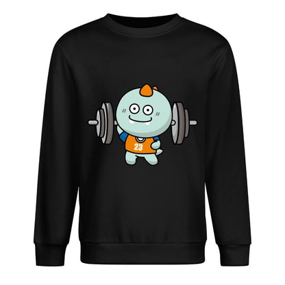 Front Patterned Long Sleeve TopSeamless Neutral