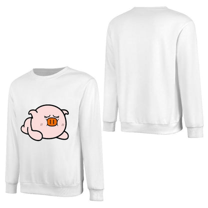 Front Patterned Long Sleeve TopTear-Resistant Colorfast