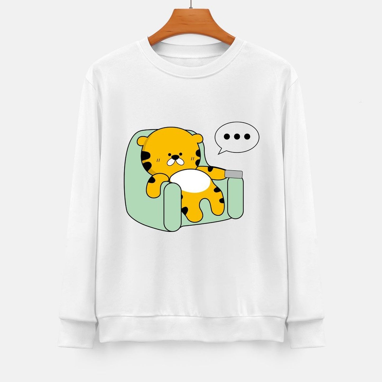 Front Patterned Long Sleeve TopDesign-Your-Own Cotton