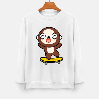 Front Patterned Long Sleeve TopOriginal Relaxed