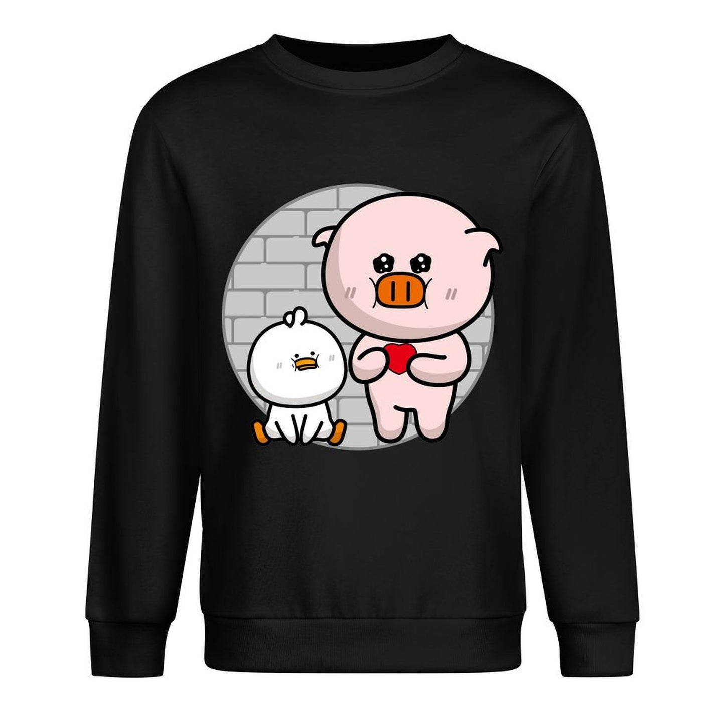 Front Patterned Long Sleeve TopClassic Fit Essential