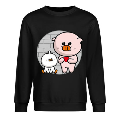 Front Patterned Long Sleeve TopClassic Fit Essential