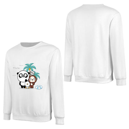 Front Patterned Long Sleeve TopSeamless Comfort