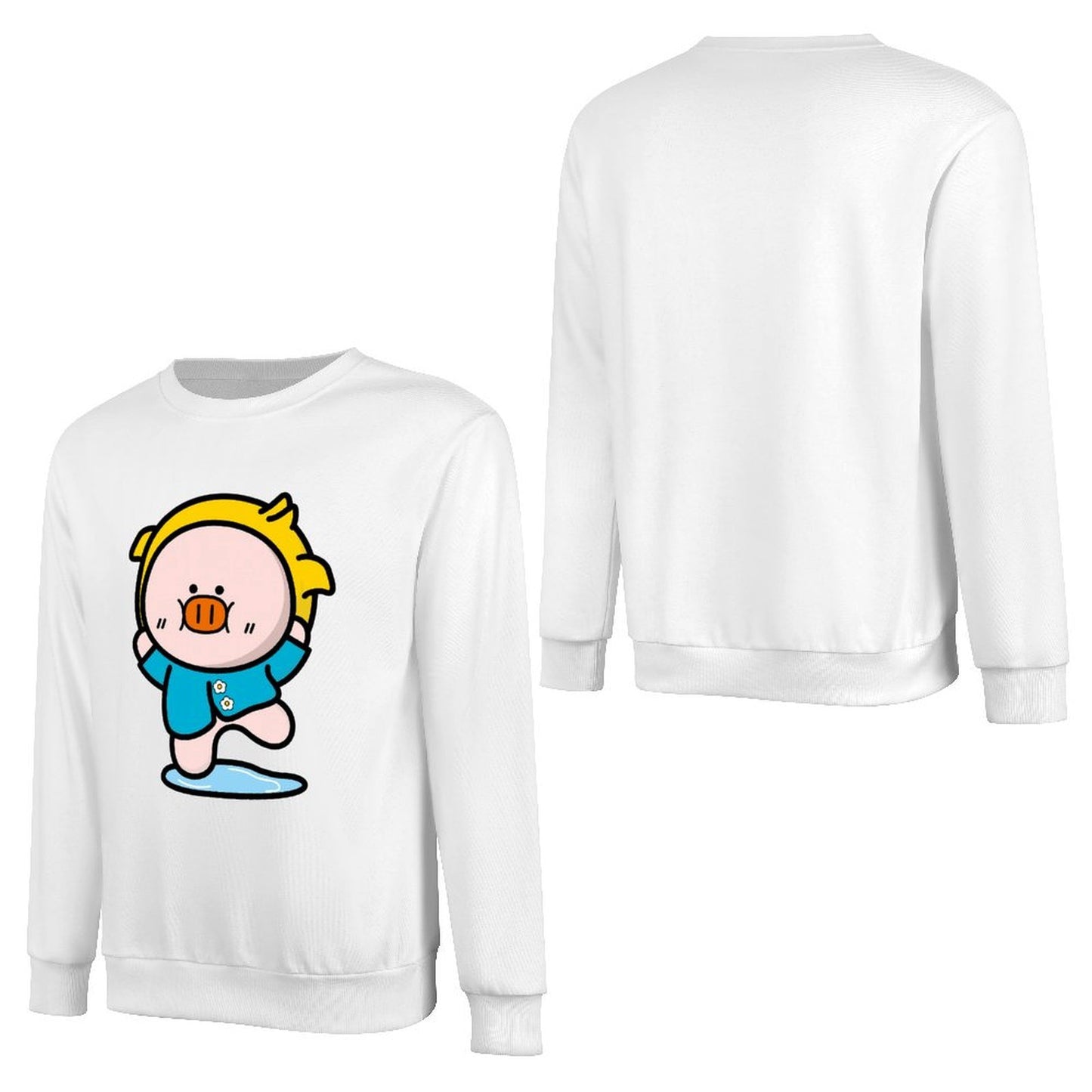 Front Patterned Long Sleeve TopEverydayTee Clean Edges