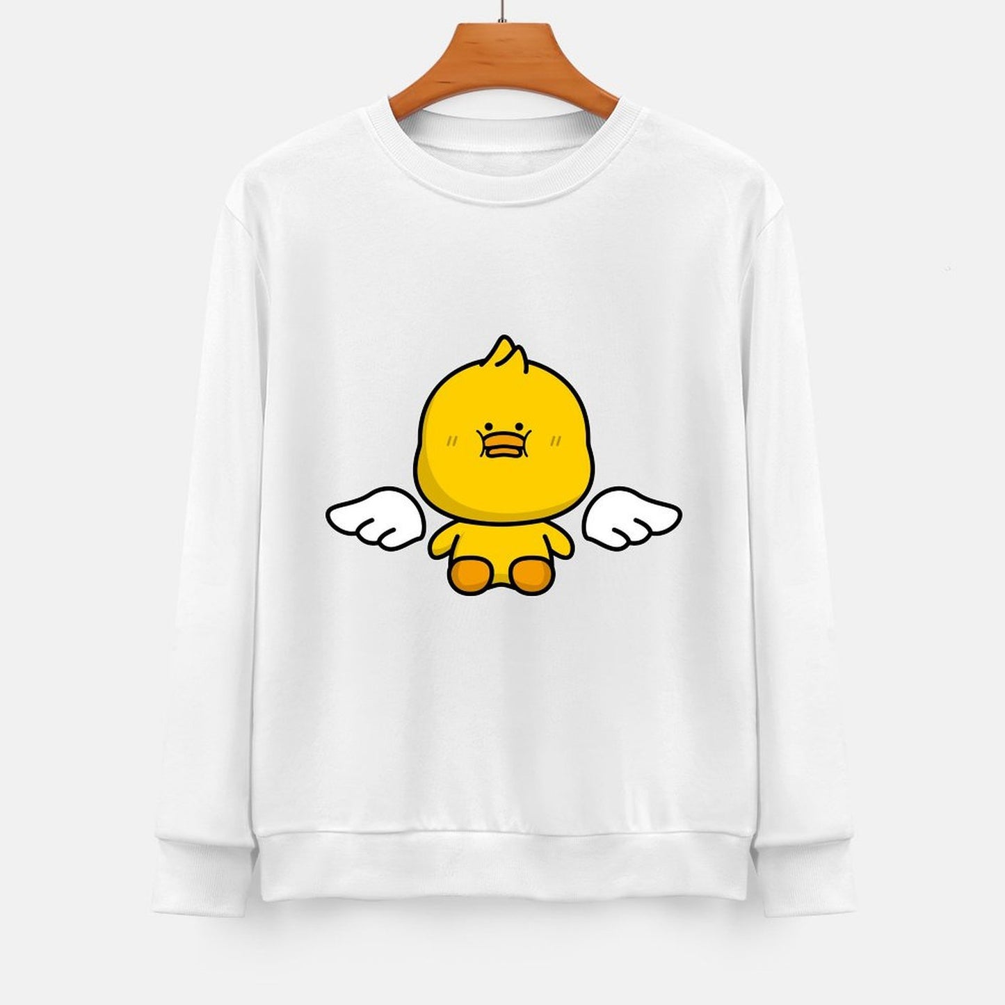 Front Patterned Long Sleeve TopNatural EverydayComfort