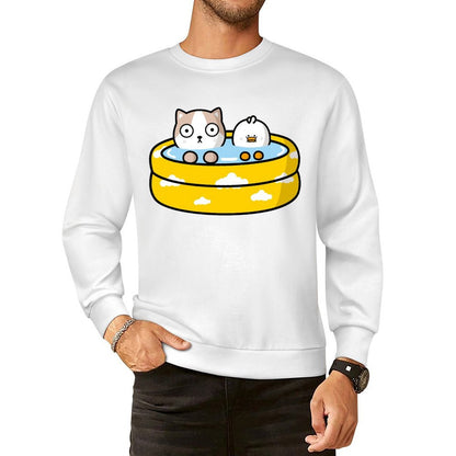 Front Patterned Long Sleeve TopSolid Casual