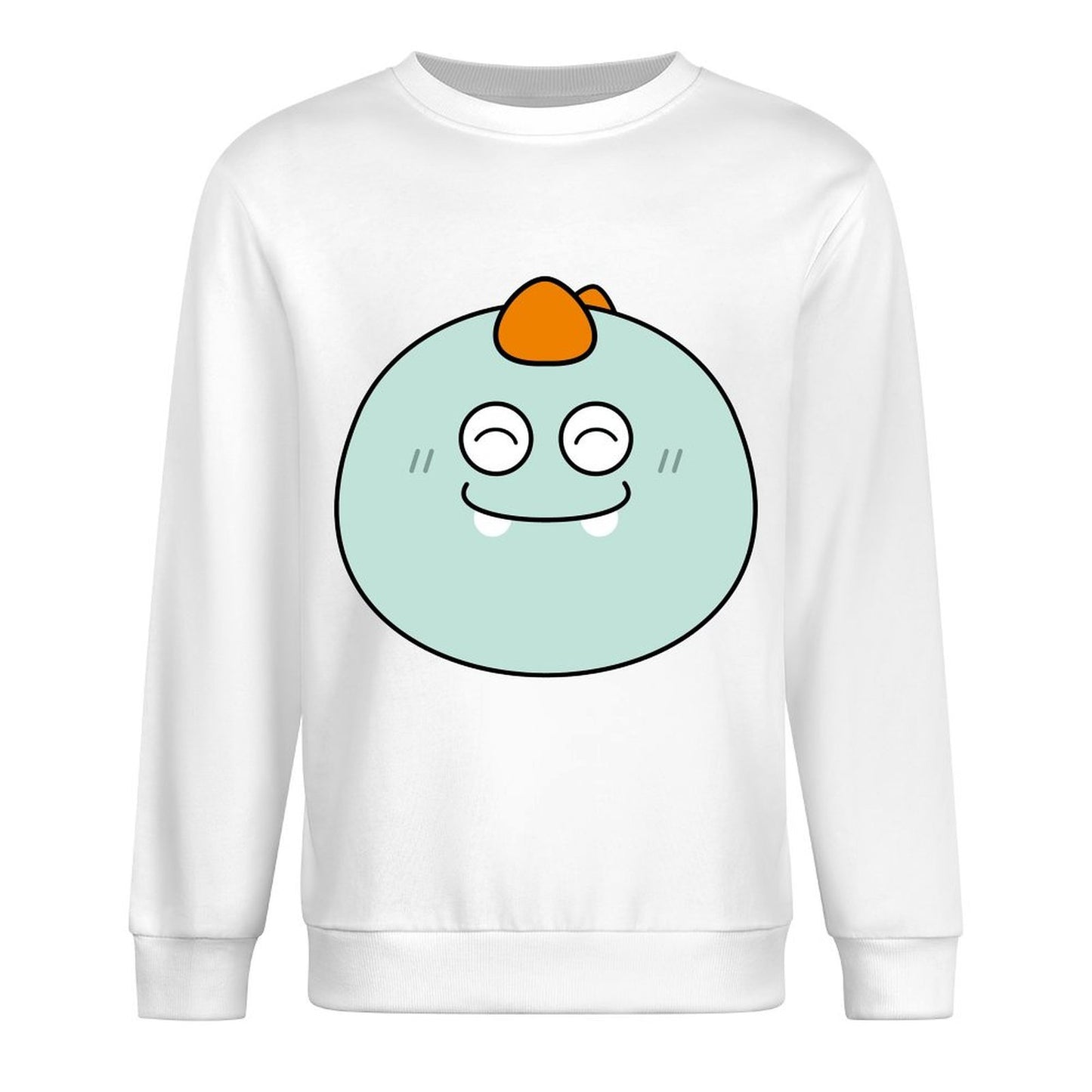 Front Patterned Long Sleeve TopPocket Tee BasicSeries