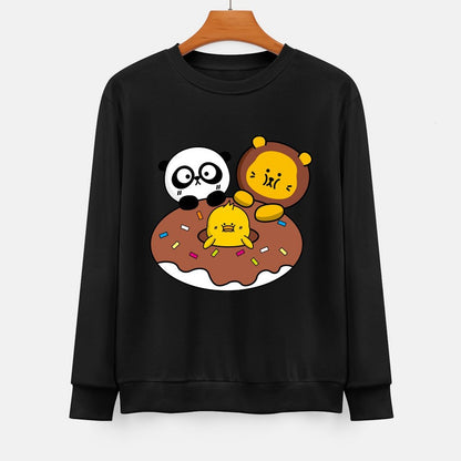 Front Patterned Long Sleeve TopSmooth Feel Softstyle