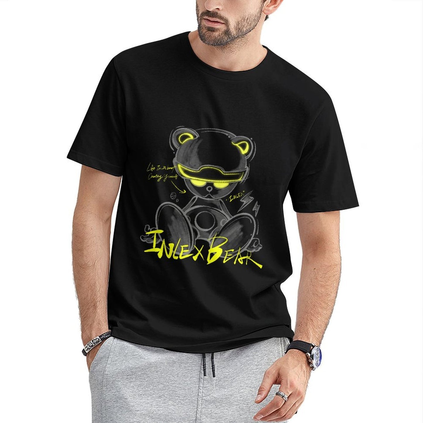 Inlex Bear T-shirtsEverydayTee Batch-Printed T-Shirt